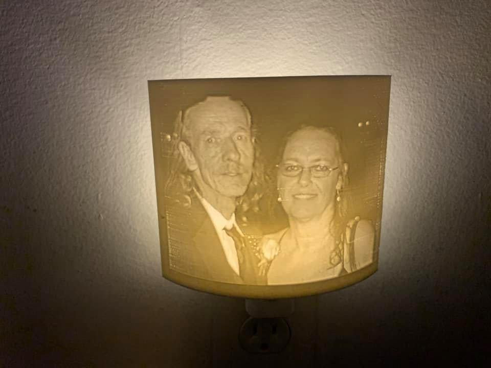 Night Light Custom with an LED Light for the wall.