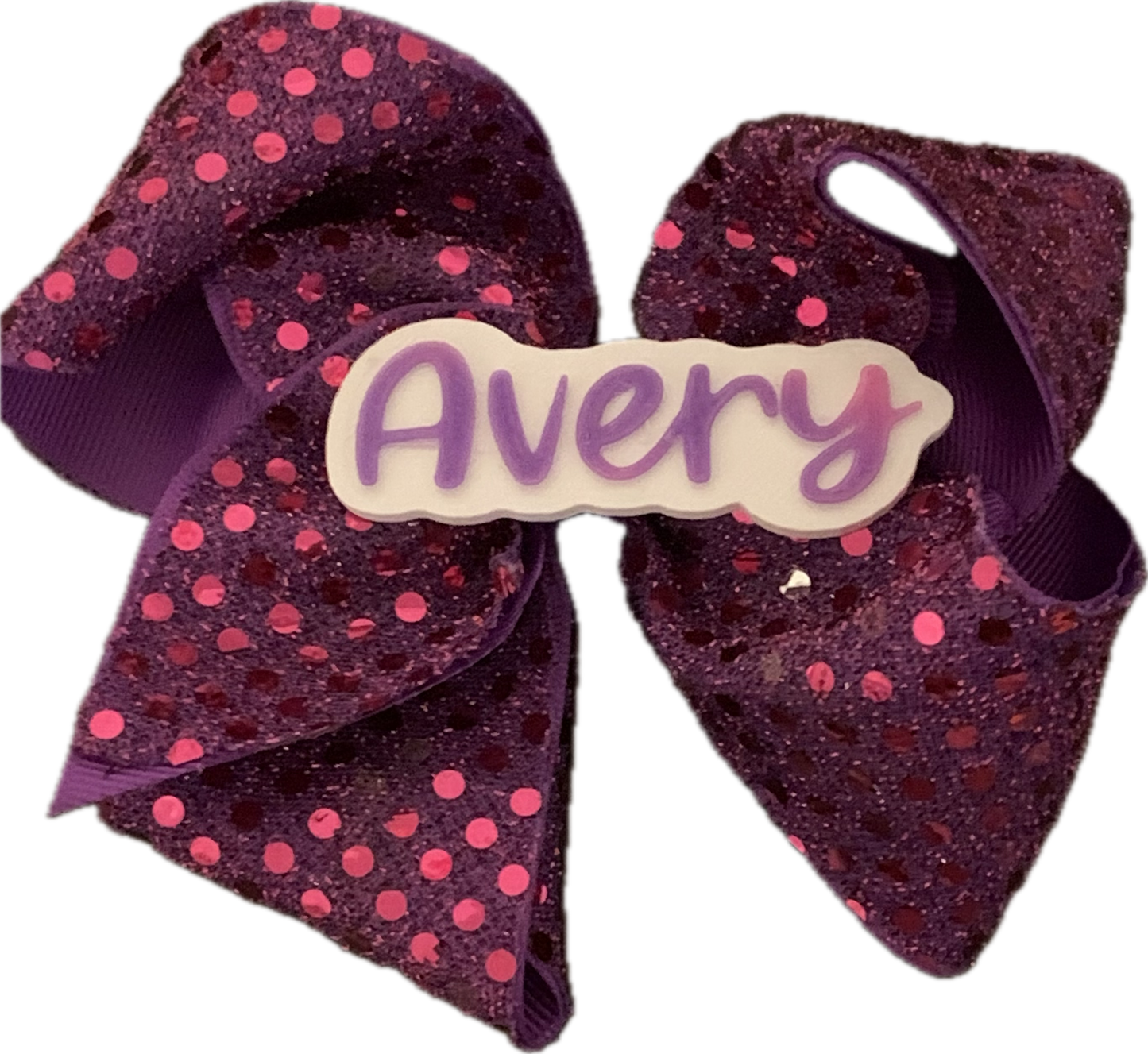 2 Name Plates for Bows & Sports Wear 📣🏀⚽️🏈⚾️🥎🏐🏉📣🎀 Free Shipping in the USA. You’ll receive 2 name plates with the colors swapped.