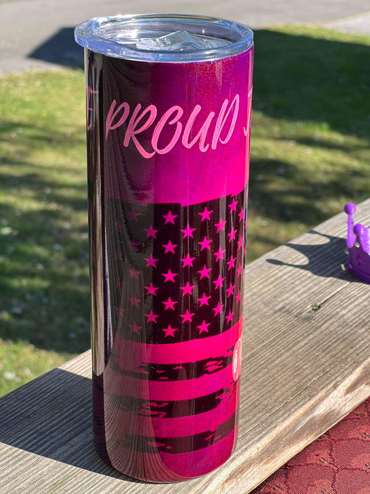 Proud Truckers Wife Exclusive Mama Que Tumbler