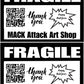 Custom Fragile + Business Labels