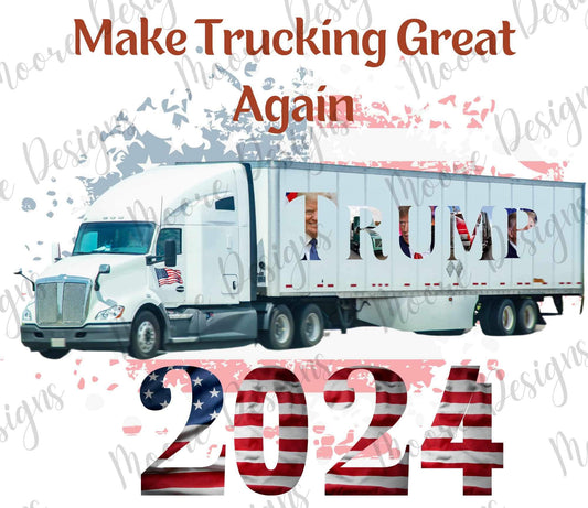 2024 Trump Trucking Tumbler Wrap for a 20 & 30 OZ skinny. Set of 2 Wraps.