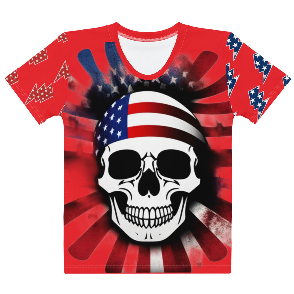 4th of July Skulls Women's T-shirt