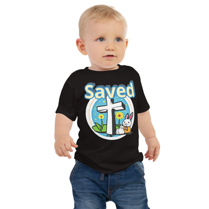 Saved By Jesus Baby Jersey Short Sleeve Tee