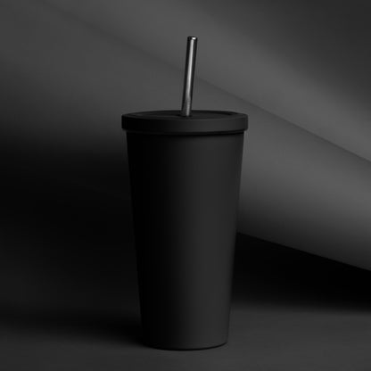 Free the Boobs Insulated tumbler with a straw