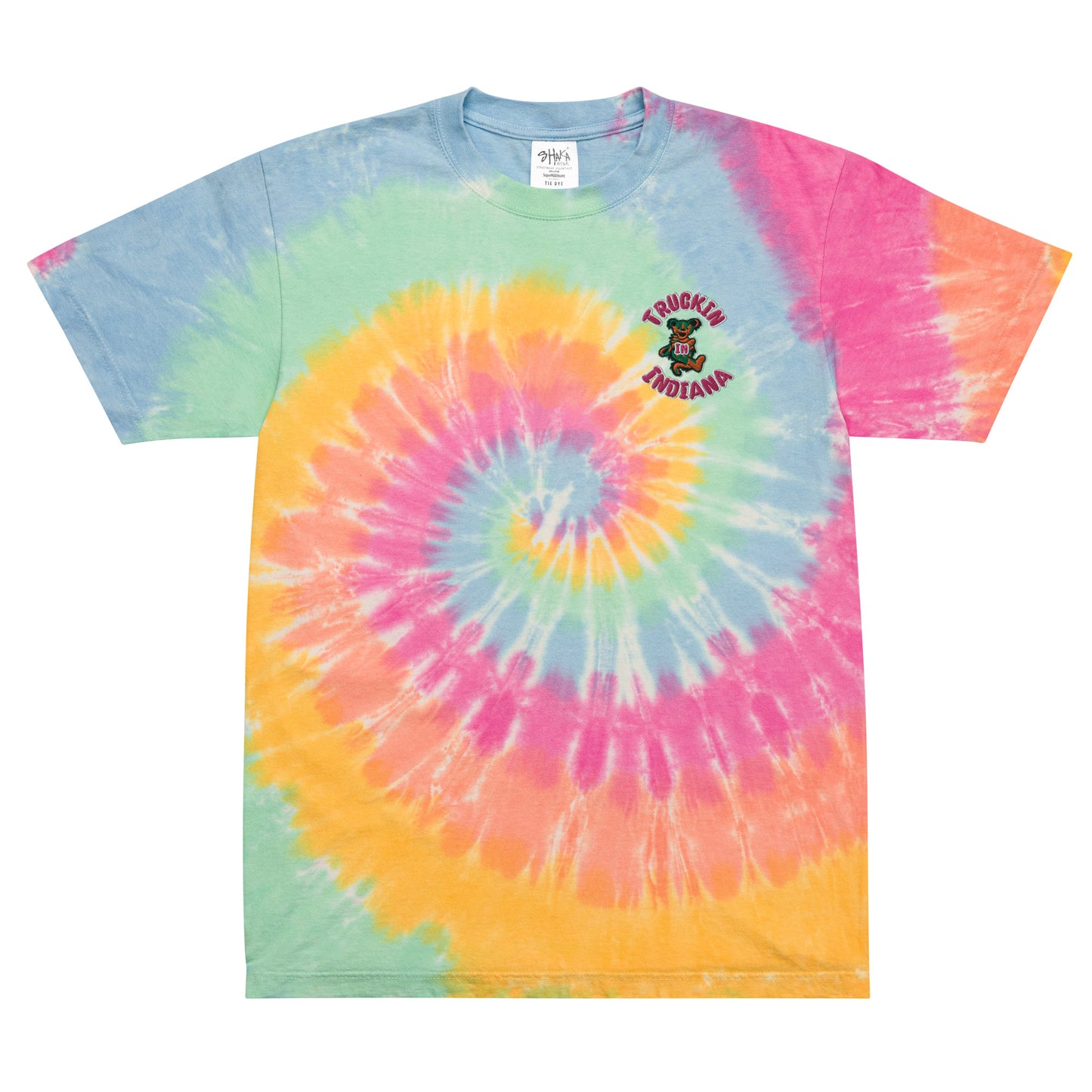 Truckin In Indiana Oversized tie-dye t-shirt