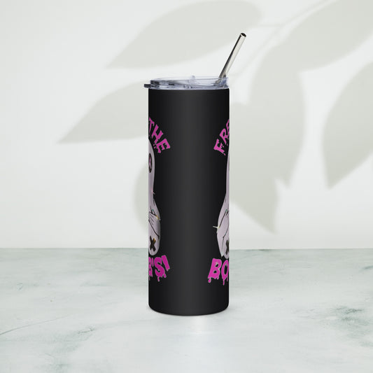 Free The Boobs! Stainless steel tumbler