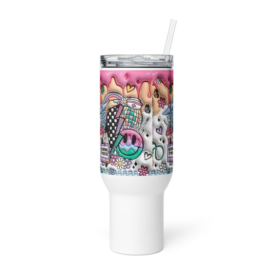 NURSE POP SWIVEL Travel mug with a handle