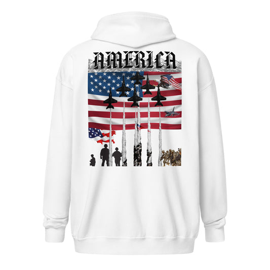 USA Strong Unisex heavy blend zip hoodie