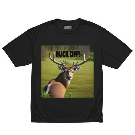 Unisex performance crew neck t-shirt BUCK OFF