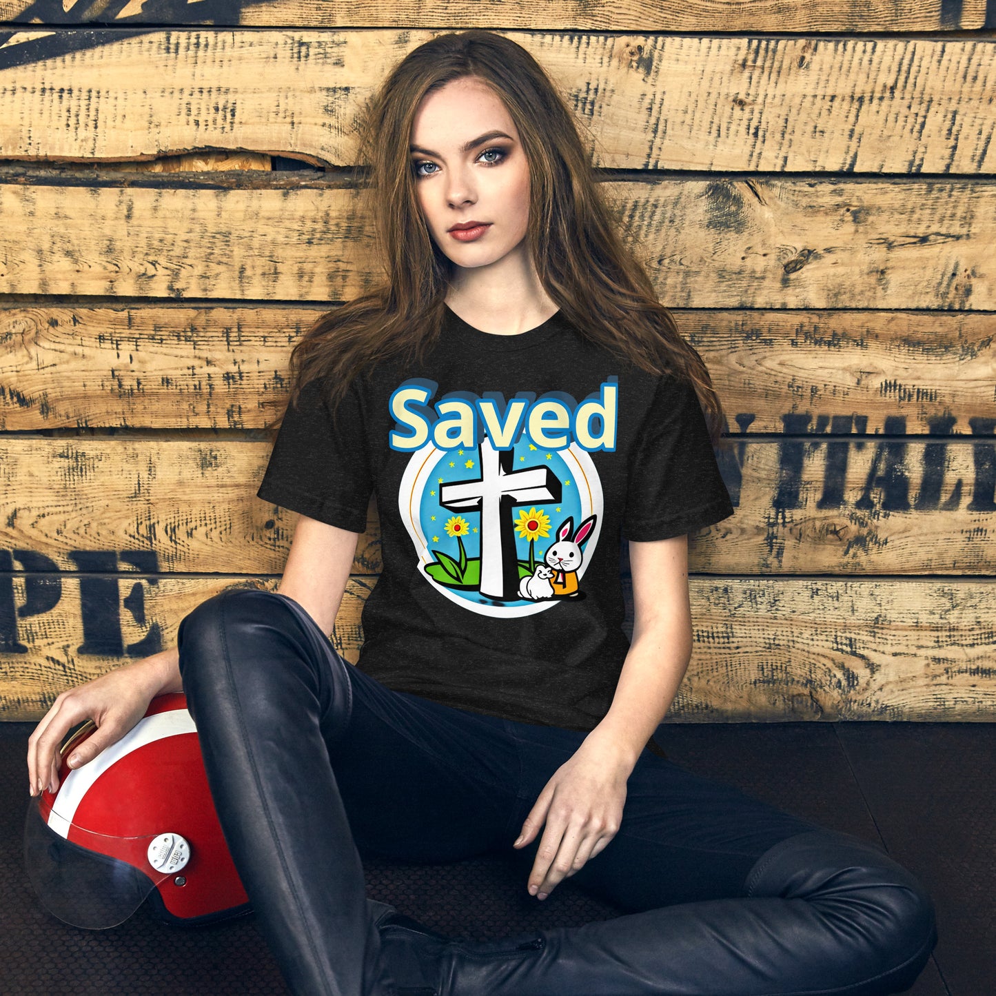 Saved by Jesus Unisex t-shirt